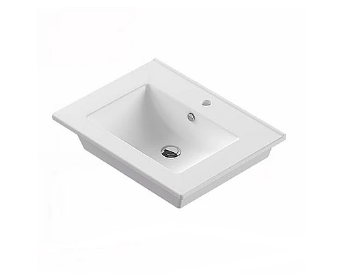 Купить Тумба с раковиной Comforty Модена М-60 00-00001642 Белая матовая в магазине сантехники Santeh-Crystal.ru