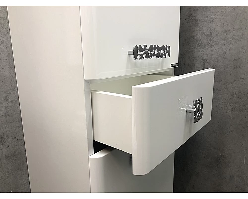 Заказать Шкаф пенал Comforty Монако 40 L 00004140124 Белый глянец в магазине сантехники Santeh-Crystal.ru