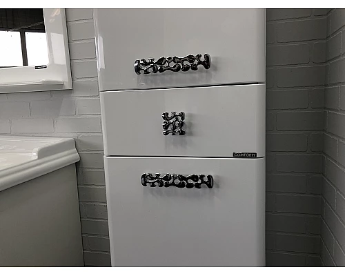 Заказать Шкаф пенал Comforty Монако 40 L 00004140124 Белый глянец в магазине сантехники Santeh-Crystal.ru