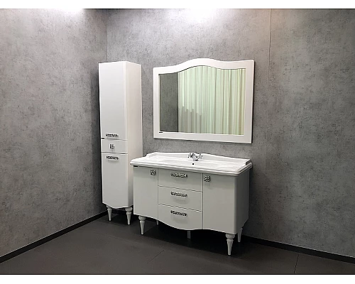 Заказать Шкаф пенал Comforty Монако 40 L 00004140124 Белый глянец в магазине сантехники Santeh-Crystal.ru