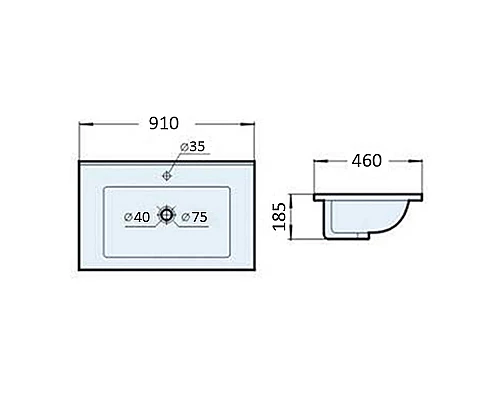 Приобрести Тумба с раковиной Comforty Равенна Лофт 90 00-00006655 Дуб темно-коричневый в магазине сантехники Santeh-Crystal.ru