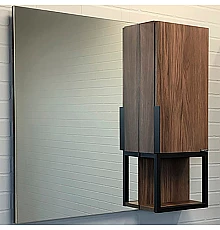 Зеркало со шкафом Comforty Равенна Лофт-90 00-00006656 Дуб тёмно-коричневый