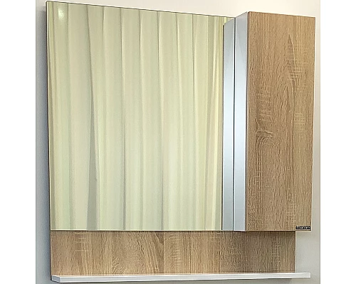 Заказать Зеркальный шкаф Comforty Рига 80 00004139024 Дуб сонома в магазине сантехники Santeh-Crystal.ru