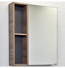 Зеркальный шкаф Comforty Соло 70 00-00011589 Дуб темно-коричневый