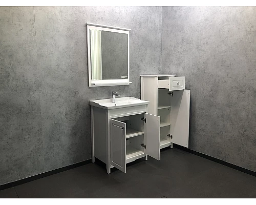 Купить Шкаф полупенал Comforty Тбилиси 40 00003132633 Белый глянец в магазине сантехники Santeh-Crystal.ru