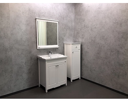 Купить Шкаф полупенал Comforty Тбилиси 40 00003132633 Белый глянец в магазине сантехники Santeh-Crystal.ru