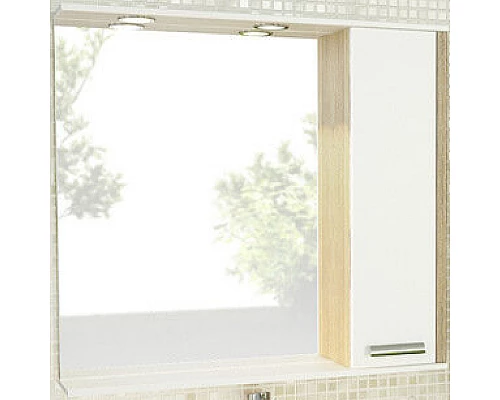 Приобрести Зеркало со шкафом Comforty Тулуза 90 00003132228 Сосна лоредо в магазине сантехники Santeh-Crystal.ru