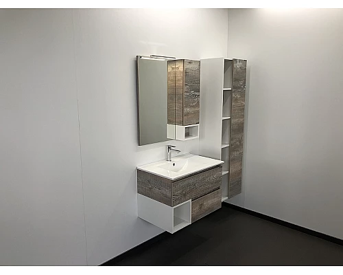 Приобрести Зеркальный шкаф Comforty Турин 75 00004144198 Дуб бежевый в магазине сантехники Santeh-Crystal.ru