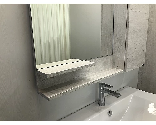 Купить Зеркало со шкафом Comforty Верона 90 00004136714 Дуб белый в магазине сантехники Santeh-Crystal.ru