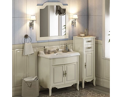 Купить Шкаф полупенал Comforty Версаль 40 00004135648 Слоновая кость в магазине сантехники Santeh-Crystal.ru