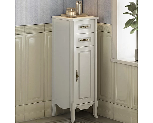 Купить Шкаф полупенал Comforty Версаль 40 00004135648 Слоновая кость в магазине сантехники Santeh-Crystal.ru