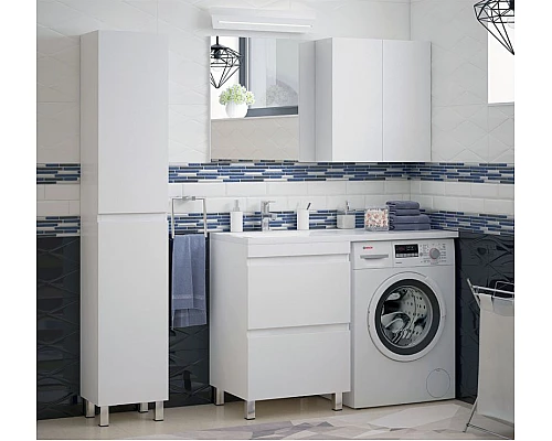 Купить Шкаф пенал Corozo Альтаир 35 SD-00000503 Белый в магазине сантехники Santeh-Crystal.ru