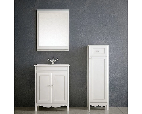 Купить Тумба под раковину Corozo Блюз 75 SD-00000022 Белая в магазине сантехники Santeh-Crystal.ru