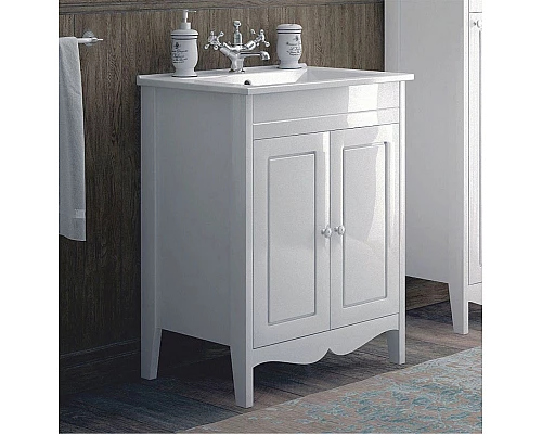 Купить Тумба под раковину Corozo Блюз 75 SD-00000022 Белая в магазине сантехники Santeh-Crystal.ru