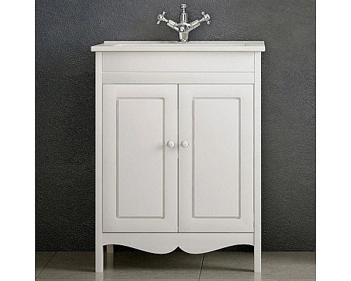 Купить Тумба под раковину Corozo Блюз 75 SD-00000022 Белая в магазине сантехники Santeh-Crystal.ru