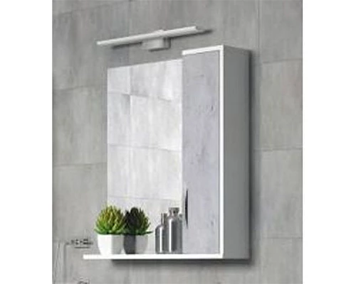 Заказать Зеркало со шкафом Corozo Чикаго 75 SD-00000303 Бетон Белый в магазине сантехники Santeh-Crystal.ru