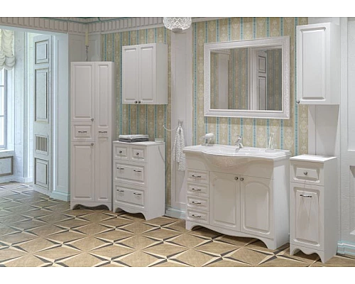 Заказать Шкаф пенал Corozo Классика 50 SD-00000337 Белый в магазине сантехники Santeh-Crystal.ru