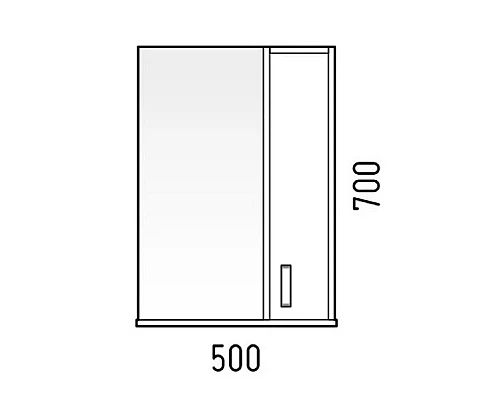 Приобрести Зеркало со шкафом Corozo Колор 50 SD-00000697 Красное Белое в магазине сантехники Santeh-Crystal.ru