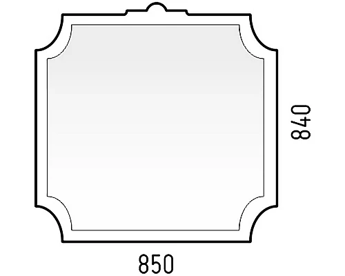 Приобрести Зеркало Corozo Манойр 85 SD-00000980 Белое в магазине сантехники Santeh-Crystal.ru