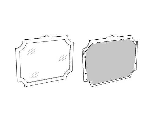 Приобрести Зеркало Corozo Манойр 85 SD-00000980 Белое в магазине сантехники Santeh-Crystal.ru