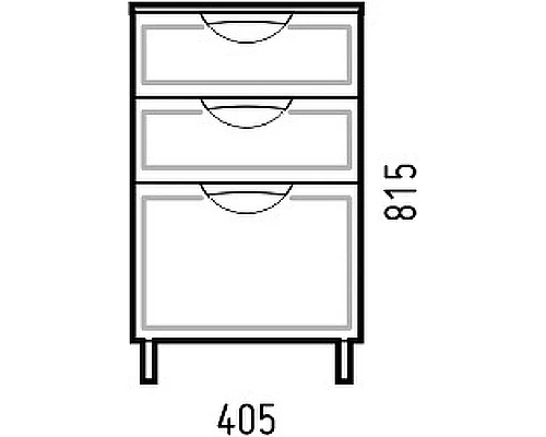 Купить Комод Corozo Монро 40 Z3 SD-00000780 Белый в магазине сантехники Santeh-Crystal.ru