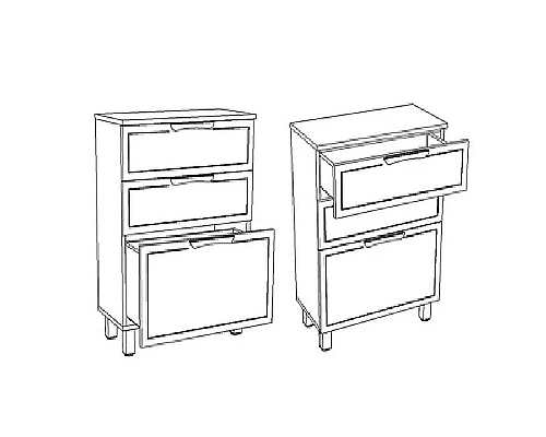 Купить Комод Corozo Монро 40 Z3 SD-00000780 Белый в магазине сантехники Santeh-Crystal.ru