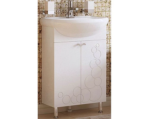 Купить Тумба под раковину Corozo Орфей 55 SD-00000360 Белая в магазине сантехники Santeh-Crystal.ru