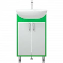Тумба под раковину Corozo Спектр 50 SD-00000684 Белая Зеленая Тумба под раковину Corozo Спектр 50 SD-00000684 Белая Зеленая