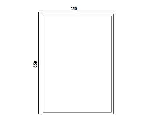 Заказать Зеркало Creavit 45 TB500 Серое в магазине сантехники Santeh-Crystal.ru