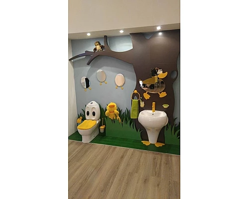 Приобрести Зеркало Creavit Ducky DC30035-B детское Желтое в магазине сантехники Santeh-Crystal.ru