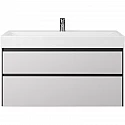 Тумба под раковину Creto Amelia 100 14-1079G подвесная Антрацит Белый матовый Тумба под раковину Creto Amelia 100 14-1079G подвесная Антрацит Белый матовый