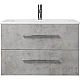 Купить Тумба под раковину Creto Ares 80 10-1113B подвесная Серый Бетон в магазине сантехники Santeh-Crystal.ru