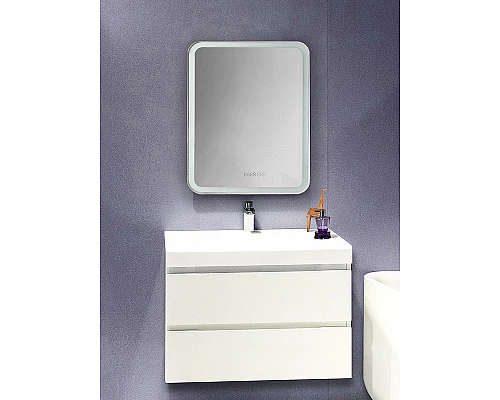 Купить Зеркальный шкаф Creto Attento 60 18-840140A с подсветкой Белый в магазине сантехники Santeh-Crystal.ru