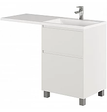 Тумба с раковиной Creto Cafor 110 R 19-W110R Белый глянец