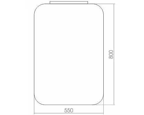 Приобрести Зеркало Creto Etna 55 8-550800E с подсветкой с сенсорным выключателем в магазине сантехники Santeh-Crystal.ru