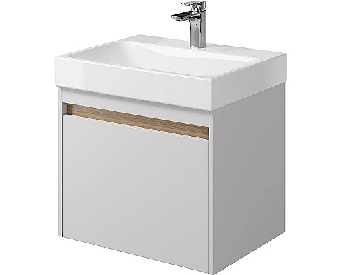 Купить Тумба под раковину Creto Etna 60 4-1077W подвесная Белая в магазине сантехники Santeh-Crystal.ru