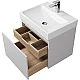 Купить Тумба под раковину Creto Etna 60 4-1077W подвесная Белая в магазине сантехники Santeh-Crystal.ru