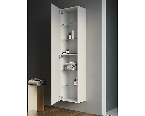 Приобрести Шкаф пенал Creto Luna 40 L 17-PenIV40L подвесной Ivory в магазине сантехники Santeh-Crystal.ru