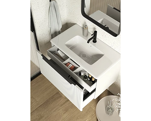 Заказать Тумба под раковину Creto Luna 60 17-IV60 подвесная Ivory в магазине сантехники Santeh-Crystal.ru