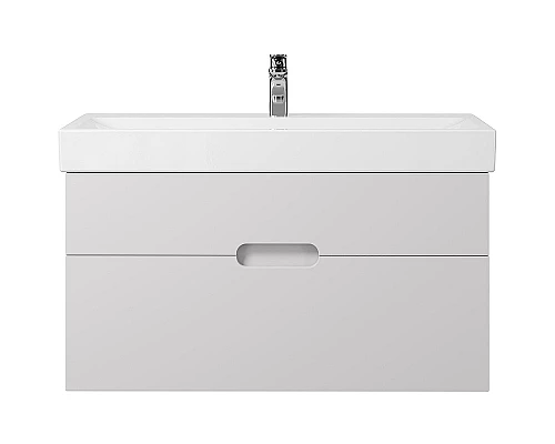 Купить Тумба под раковину Creto Malibu 100 7-1079W подвесная Белая в магазине сантехники Santeh-Crystal.ru