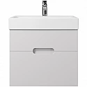 Тумба под раковину Creto Malibu 60 7-1077W подвесная Белая