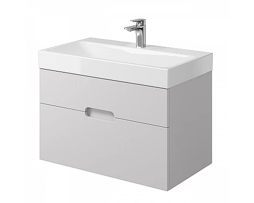 Купить Тумба под раковину Creto Malibu 80 7-1078W подвесная Белая в магазине сантехники Santeh-Crystal.ru