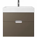 Тумба под раковину Creto Malibu 60 7-1077Cap подвесная Capuchino