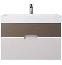 Тумба под раковину Creto Malibu 80 7-1078CapS подвесная Capuchino Soft