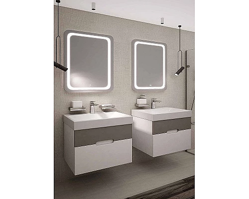 Купить Тумба под раковину Creto Malibu 80 7-1078CapS подвесная Capuchino Soft в магазине сантехники Santeh-Crystal.ru