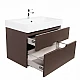 Заказать Тумба под раковину Creto Malibu 80 7-1078C подвесная Chocolate в магазине сантехники Santeh-Crystal.ru