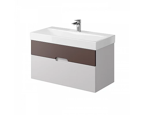 Заказать Тумба под раковину Creto Malibu 100 7-1079CS подвесная Chocolate Soft в магазине сантехники Santeh-Crystal.ru