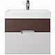 Купить Тумба под раковину Creto Malibu 60 7-1077CS подвесная Chocolate Soft в магазине сантехники Santeh-Crystal.ru