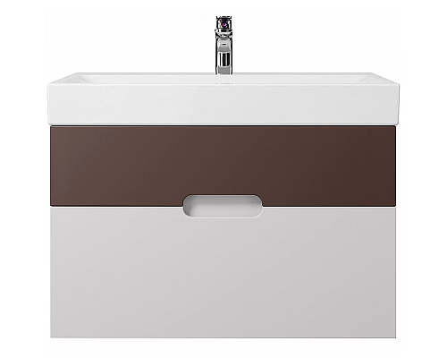 Заказать Тумба под раковину Creto Malibu 80 7-1078CS подвесная Chocolate Soft в магазине сантехники Santeh-Crystal.ru