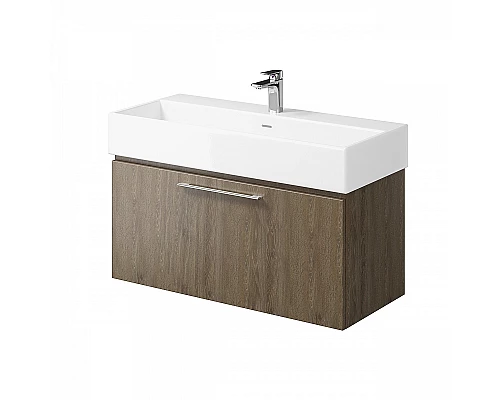 Приобрести Тумба под раковину Creto Milano 100 5-1378TR подвесная Truffle в магазине сантехники Santeh-Crystal.ru